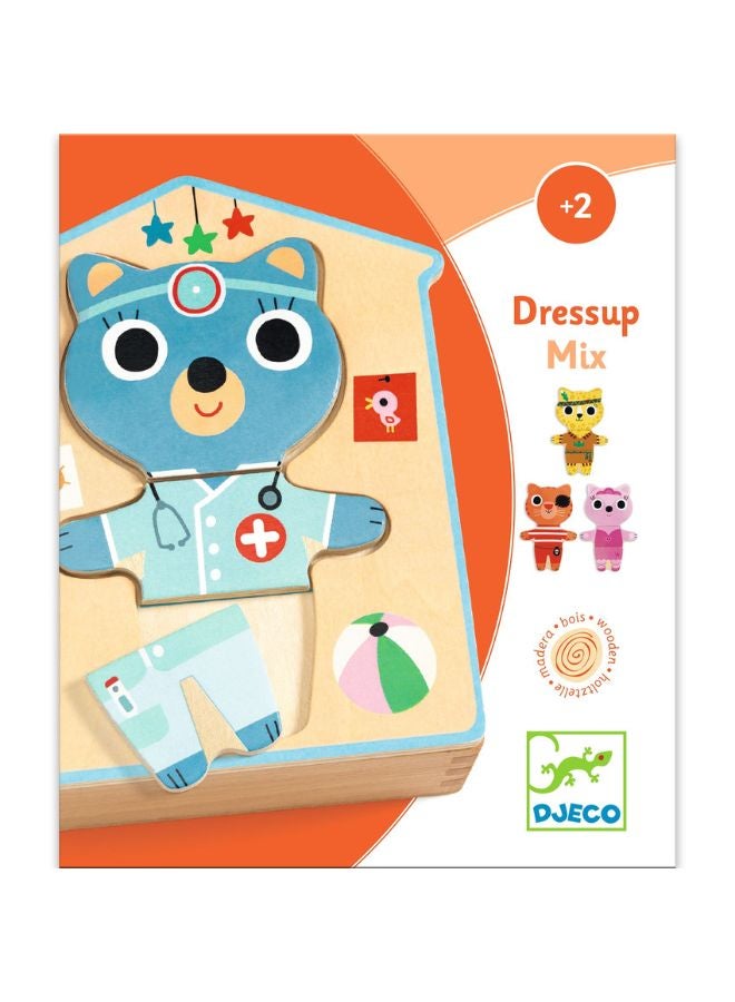 DJECO Dress Up Wooden Puzzle - Image 1