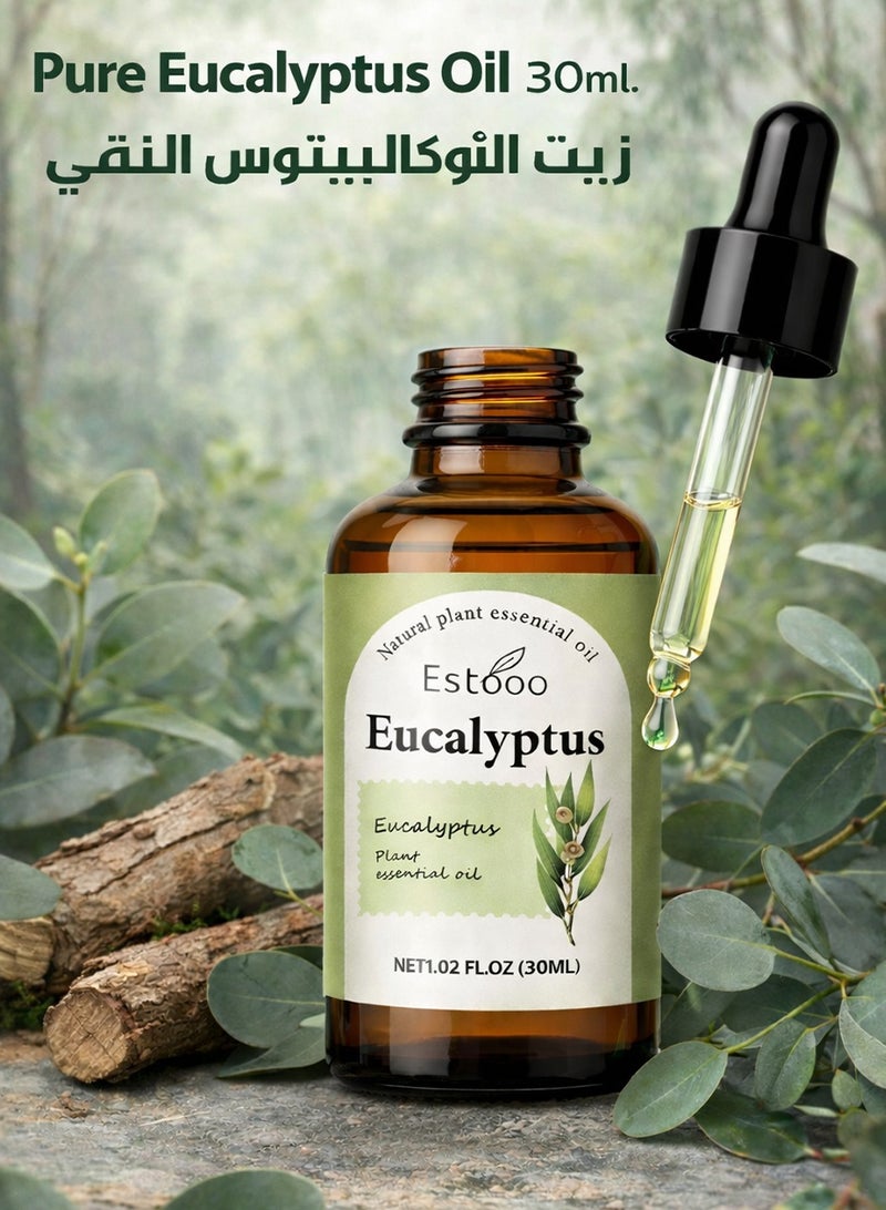 إستو زيت الأوكالبتوس العطري 30 مل – زيت عطري مُقطر طبيعيًا برائحة عشبية نظيفة ومنعشة لأجواء نقية ومريحة - Image 2