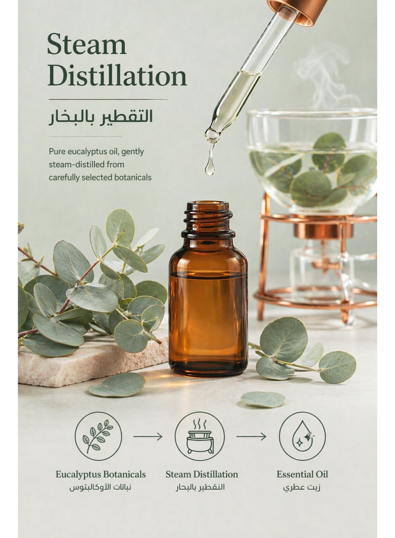 إستو زيت الأوكالبتوس العطري 30 مل – زيت عطري مُقطر طبيعيًا برائحة عشبية نظيفة ومنعشة لأجواء نقية ومريحة - Image 3