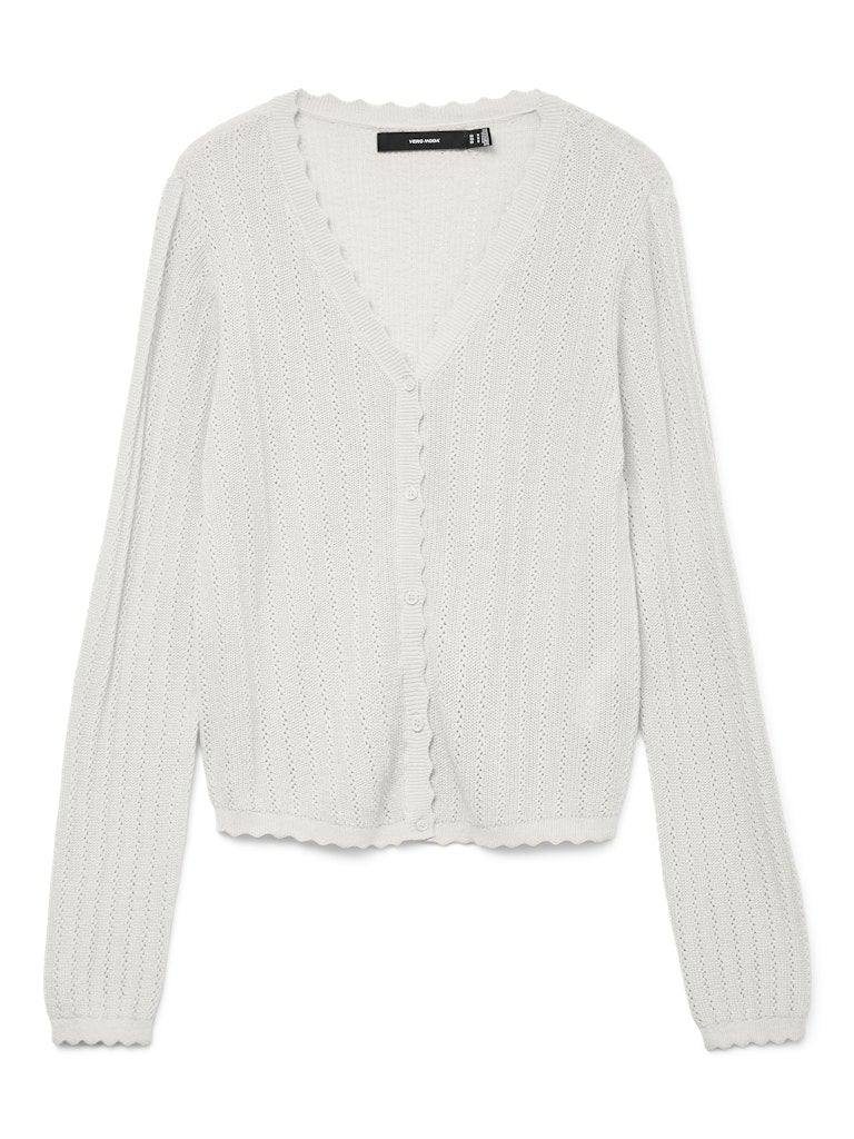 VERO MODA VMLUXLIGHT POINTELLE LS V-NECK CARDIGAN - Image 5