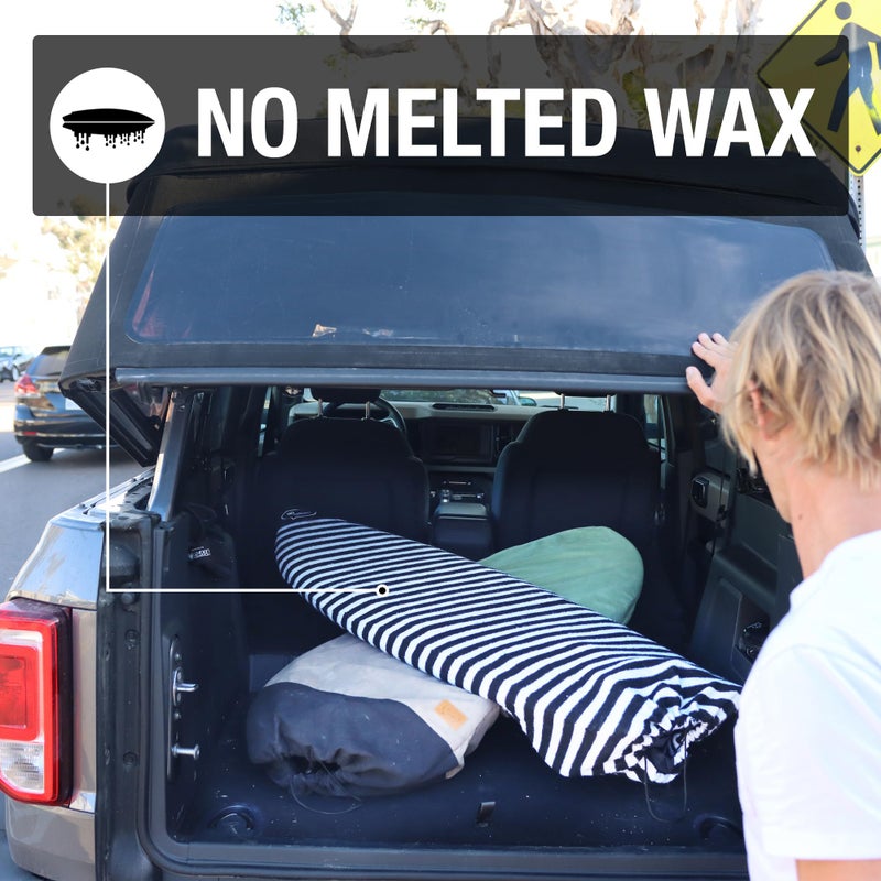 Ho Stevie! Surfboard Sock Cover - Light Protective Bag for your Surf Board (Black/White, 6'0") - Image 3