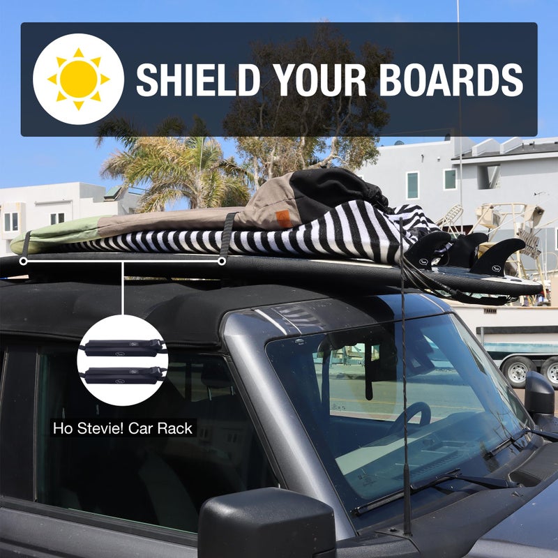 Ho Stevie! Surfboard Sock Cover - Light Protective Bag for your Surf Board (Black/White, 6'0") - Image 4