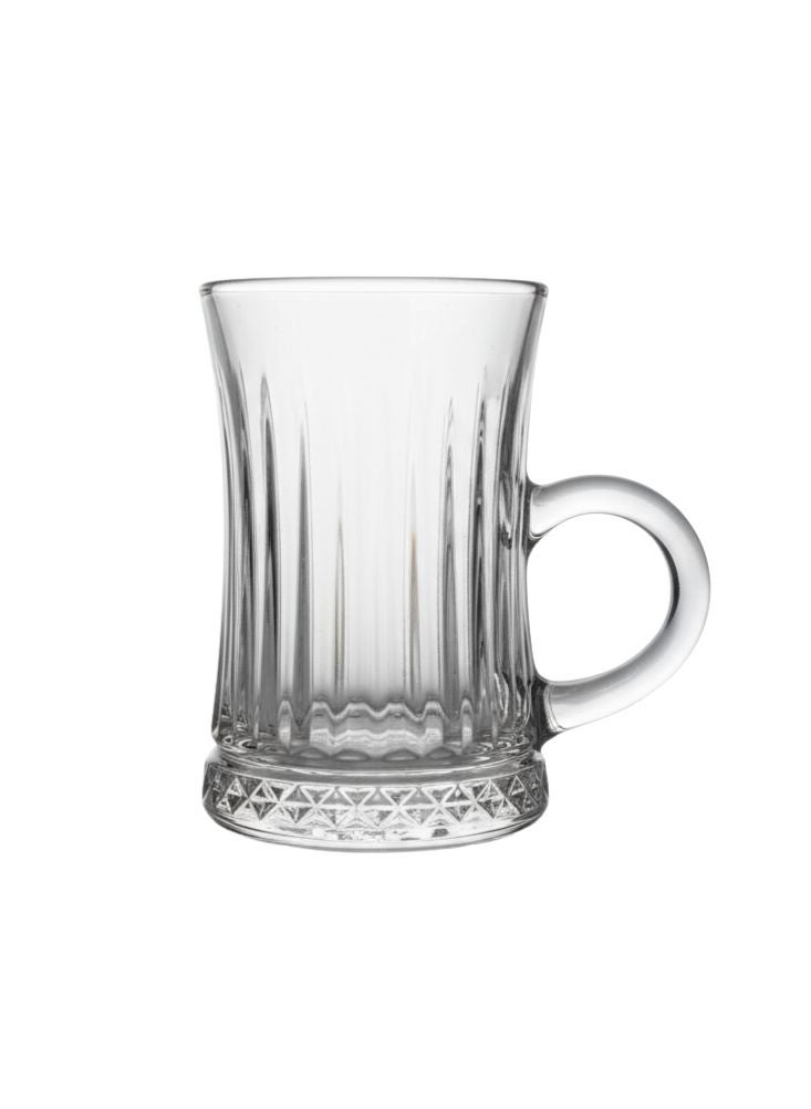 بريميم كوب شاي تركي كلاسيكي – قطعة واحدة بقاعدة سميكة ومقبض جانبي للتقديم الأصيل - Image 1