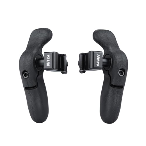 Nitze Side Handle Kit with NATO Clamp, 360° Adjustable NATO Side Handles for Smartphone/iPad/Monitor/Camera Cages - PA32C - Image 1