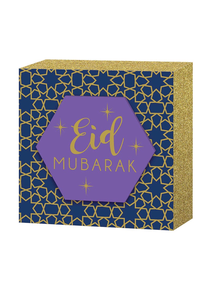 Amscan Eid Plaque Square Standing Sign Decoration Party Supplies