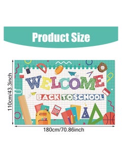 Generic Welcome Back to School" Banner, Backdrop for the First Day of School, School Party Decoration Supplies, Classroom, Office, Indoor and Outdoor - 110 x 180 cm Up to Date Egypt 01222143812  - Image 5