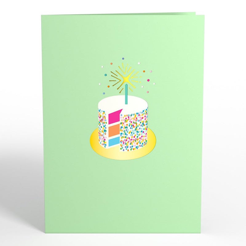 Lovepop Happy Birthday Pop-Up Card for Her, Him, Girls, Boys - 3D Greeting Cards - Sprinkles Cake - 5" x 7" - Blank Notecard & Envelope Included - Image 3