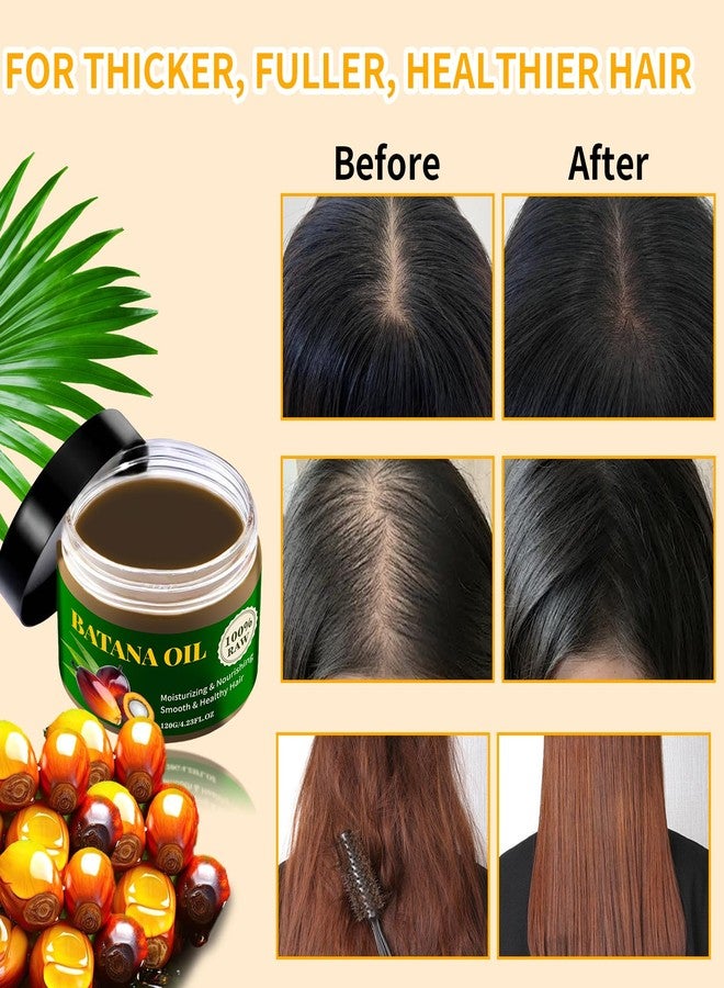 YAFUSIPE Batana Oil Paste For Hair Growth Treatment, Dr. Sebi Cold Pressed Raw Unrefined 100% Natural Pure Batana Oils Hair Mask Prevent Hair Loss, Enhances Thickness for Women Men 4.23 Floz - Image 2