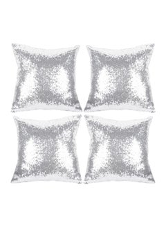 Y&D Sparkling Sequins Pillow Covers Luxury Home Satin Throw Covers Set of 2 Hidden Zipper Case for Couch Wedding Bed Living Room Party Sofa Decor  - Image 1