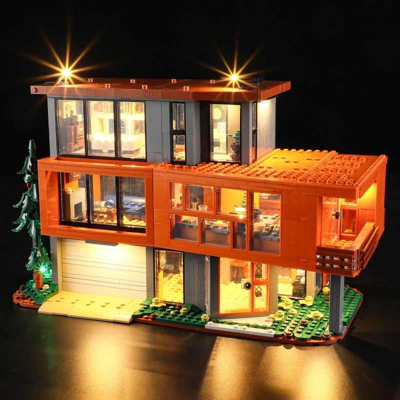 GEAMENT LED Light Kit Compatible with Lego Twilight The Cullen House Building Blocks Model  Lighting Set for Ideas 21354 Model Set Not Included - Image 3