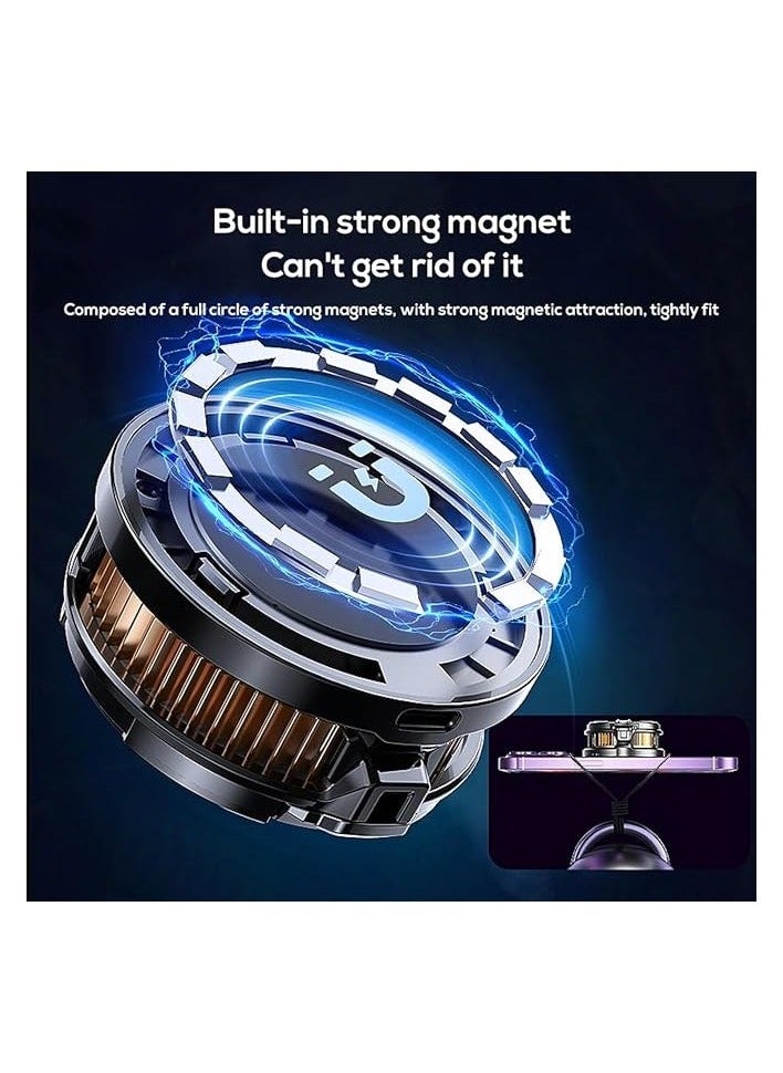 Raxoom Magnetic Phone Cooler, Portable Cell Phone Cooler, Cx07 Phone Fan Cooler, for 2.83-3.66 Inches Ios/Android Semiconductor Heatsink Cooling for Gameing, for Smartphone/Tablet/Ipad(1 Pack)  - Image 4