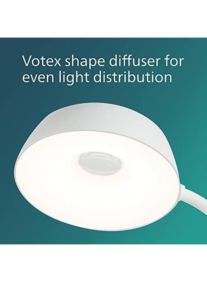 Philips Led Donutclip Pink Desk Lamp Usb 4000K 3W Cool White For Office Reading Study And Work - Image 4