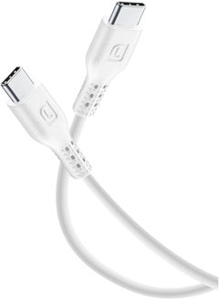 Cellularline Cellularline USBDATACUSBC-CW - USB Cable (1.2 m, USB C, USB-C, Male/Male, White) 