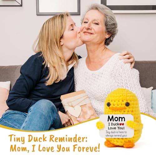 MBL Gifts for Mom Mothers Day - I Duck Love You Mom, Handmade Crochet Funny Cool Cute Small Duck Unique Christmas Stocking Stuffers Xmas Holiday Birthday Presents for Mama Bonus Step Mother Mother's - Image 5