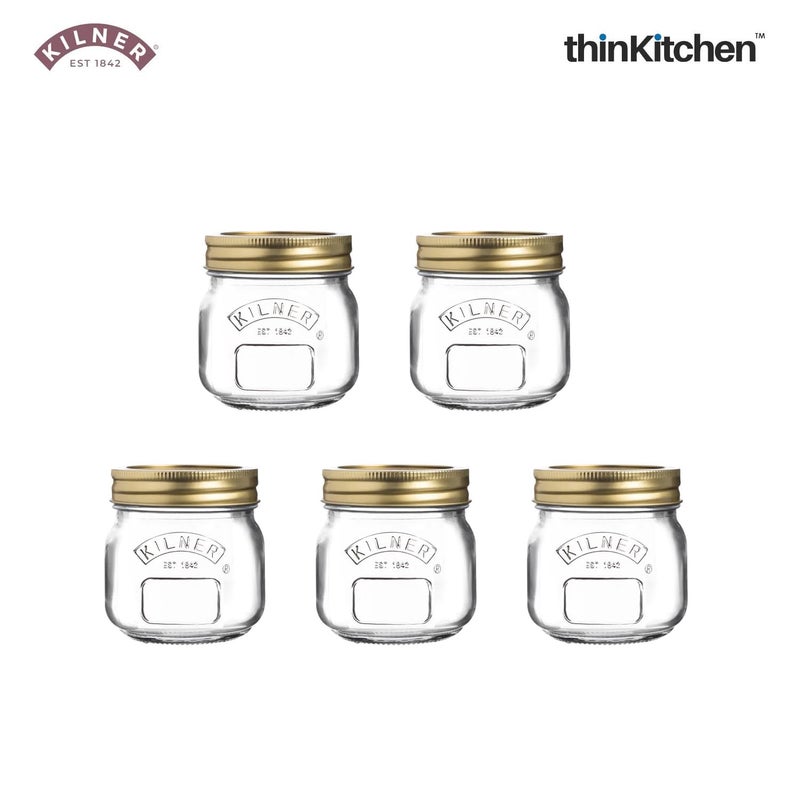Kilner Essential Mini Glass Jar - Set of 5 (250 ml) - Image 2