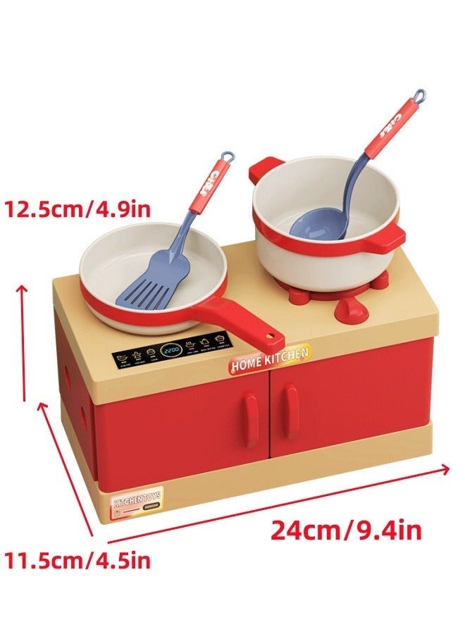 Purrhappy 70 Pcs Kitchen Pretend Play Toy Set Play Kitchen Accessories Toy, Including Pots, Pans, Spoon,Electric Cooker and Fruits, Fake Play Kitchen Toys for Kids,Role Play Cookware Indoor DIY Toy Games for Kids Girls Boys 3 years+ - Image 2