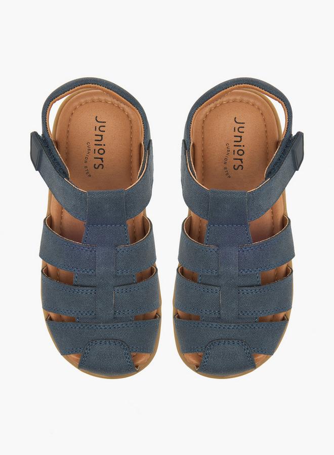 JUNIORS Boys Gladiator Hook & Loop Sandals - Image 1
