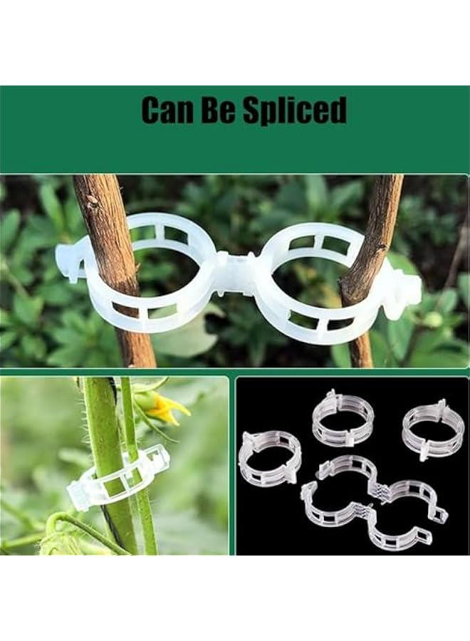 Generic Plant Support Clips for Climbing Plants, Plastic Trellis Secured Garden Clip, Clear 100 Pack Black Plant Clips.  - Image 3