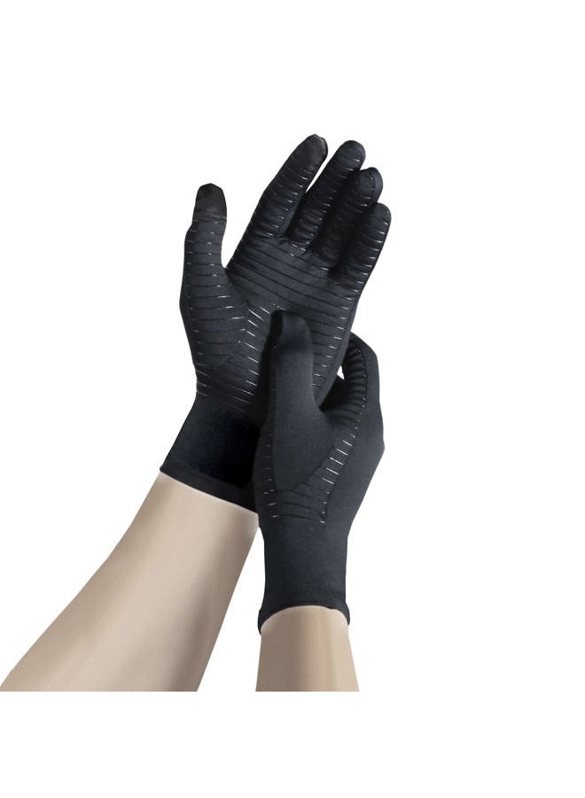 Copper Fit Guardwell Gloves Full Finger Hand Protection, X-Large, Black - Image 1