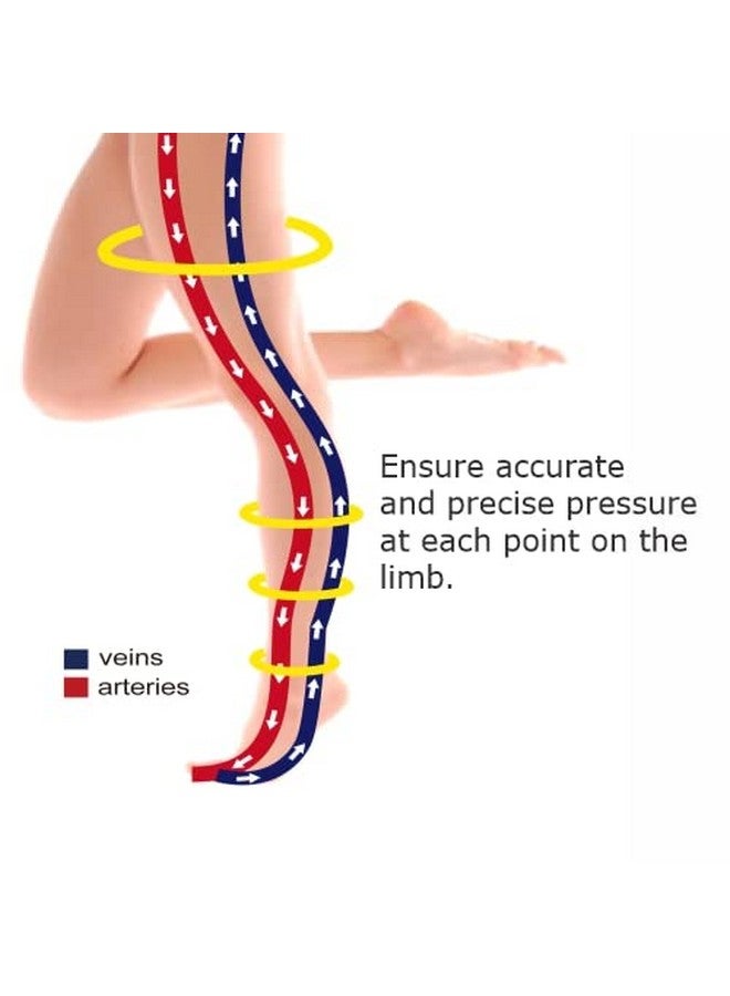 DYNA جوارب ضغط طبية من دينا قطنية للأوردة الدوالية - تحت الركبة (كبير) - Image 4