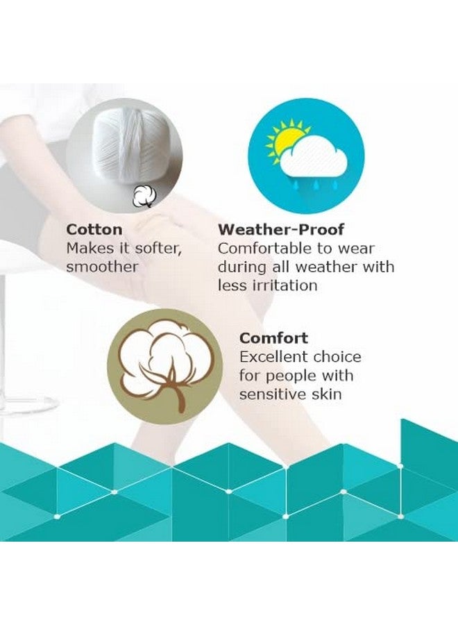 DYNA جوارب ضغط طبية من دينا قطنية للأوردة الدوالية - تحت الركبة (كبير) - Image 5