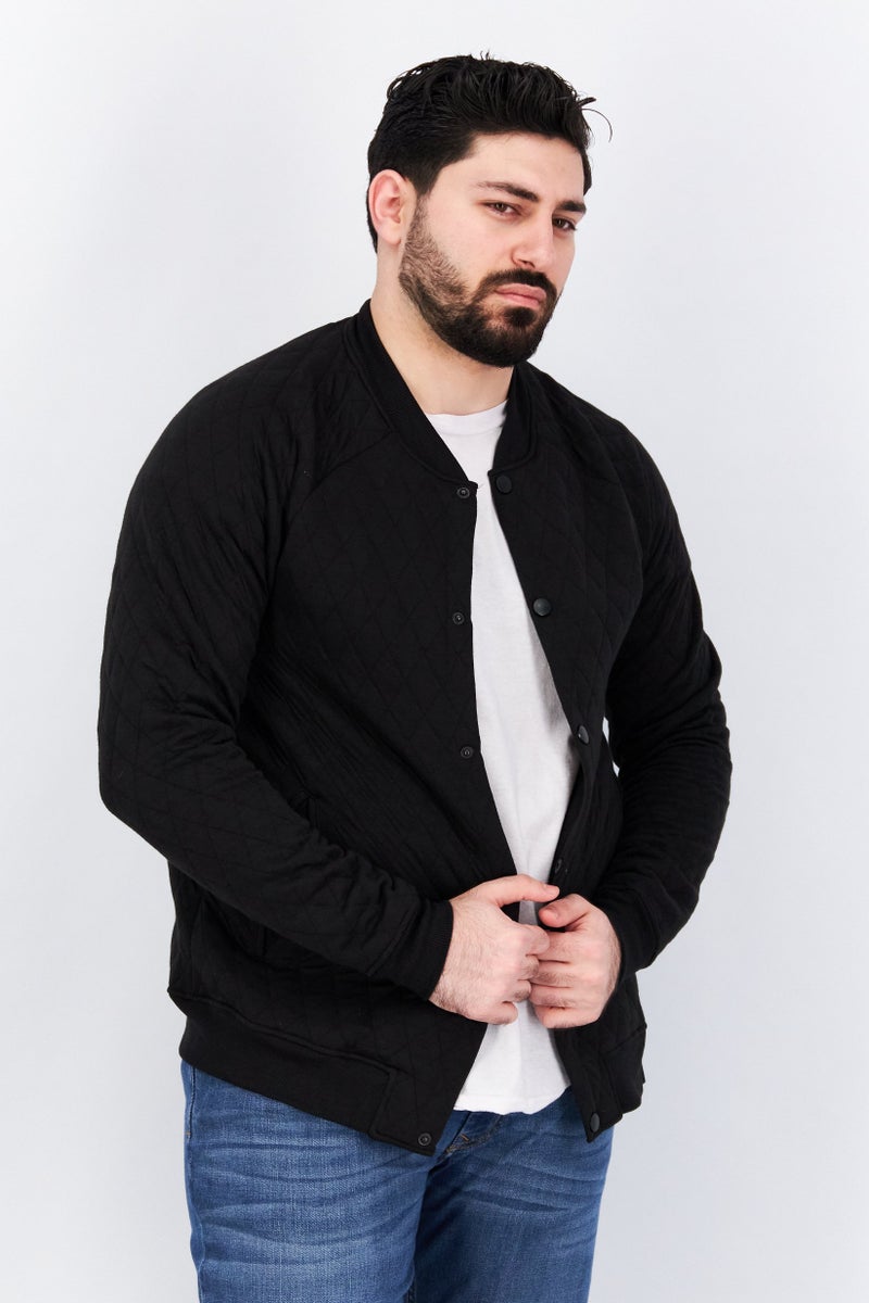 Sovereign Code Men Princeton Bomber Jacket, Black - Image 1