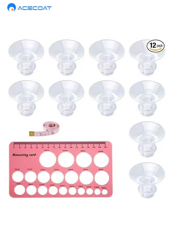 ACECOAT 10pcs Silicone Insert Sizing Kit 13 15 17 19 21mm for Shield of Most Pumps Compatible with Momcozy Electric Breast Pumps Pumping Essential for Moms Daily Use - Image 1