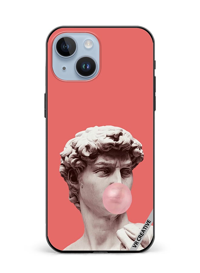 VR CREATIVE Protective Case Cover For Apple iPhone 15 Gum, Esthetics, Retro wave Design Multicolour - Image 1