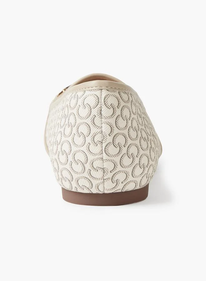 Celeste BEIGE Women Monogram Print Loafers for Women | Best Price UAE