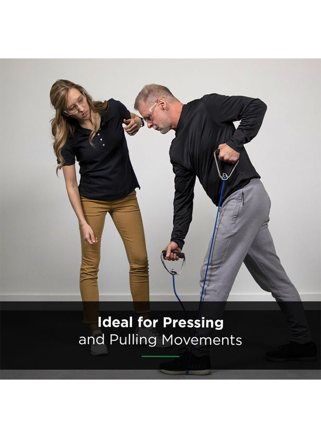 TheraBand Exercise Tubing, 100-Foot Dispenser Box - Blue And Extra Heavy - Image 2