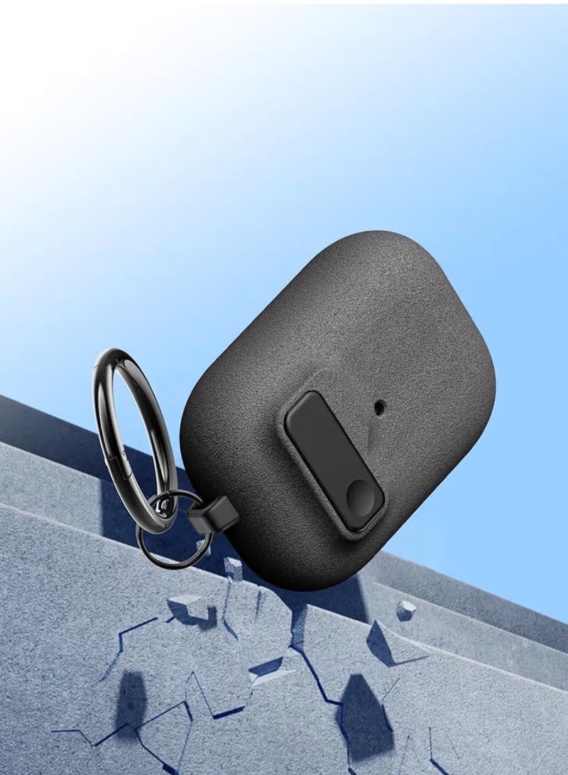 JW Shockproof Protective Case for AirPods Pro 2 and 1| Secure lock, Rugged Anti-Slip Cover with Keychain, Full Protection Hard Case for Apple AirPods Pro 2 and AirPods Pro 1 (Grey) - Image 4