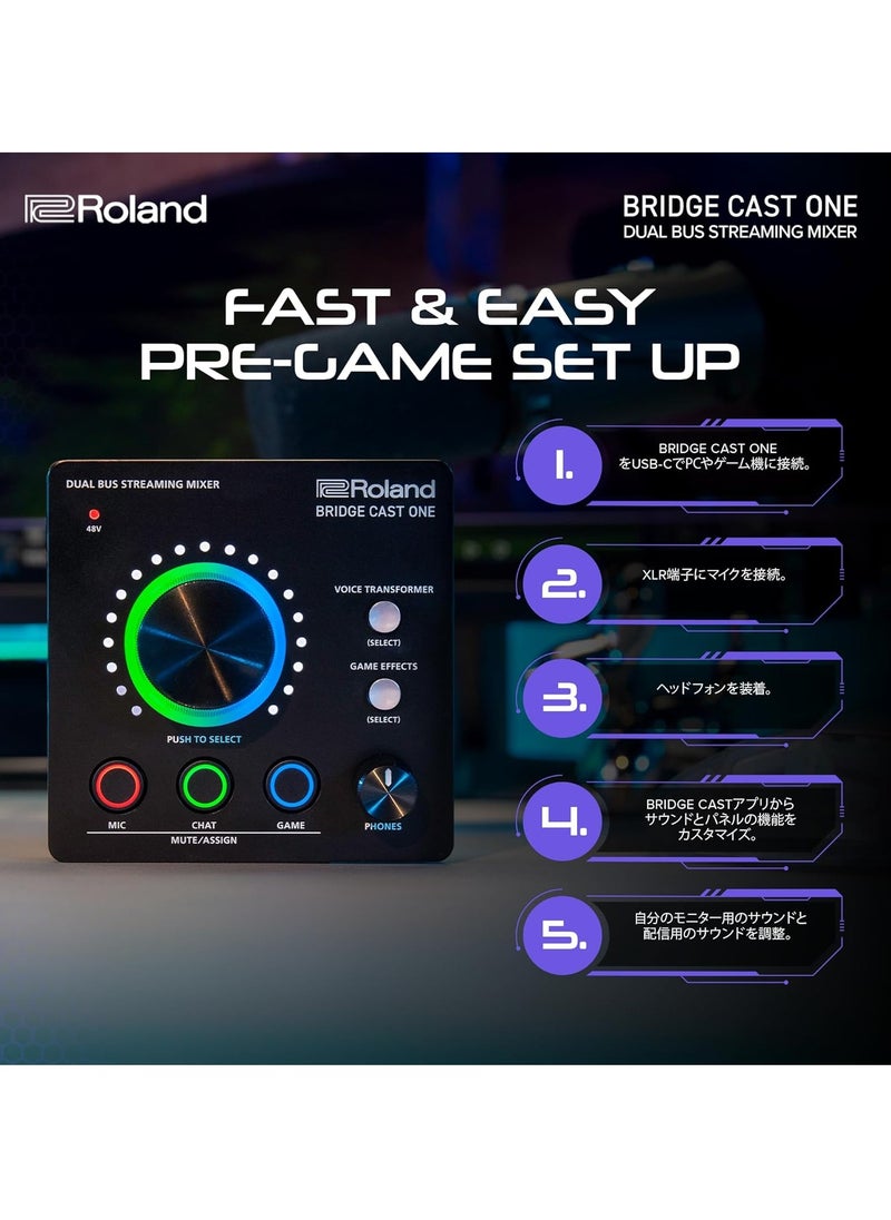 Roland - Roland Bridge Cast One Compact Dual Bus Streaming Mixer - Image 1