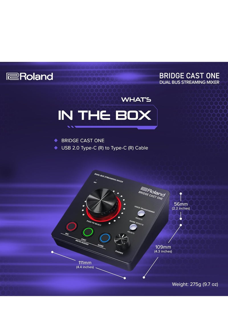 Roland Roland Bridge Cast One Compact Dual Bus Streaming Mixer  - Image 4