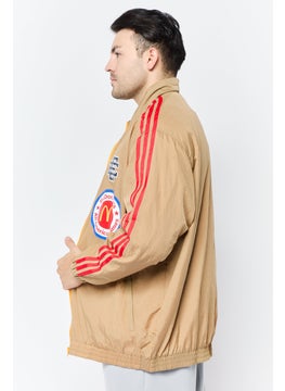 adidas Originals Men Sportswear Fit Long  Sleeves Outdoor jacket, Tan  - Image 3