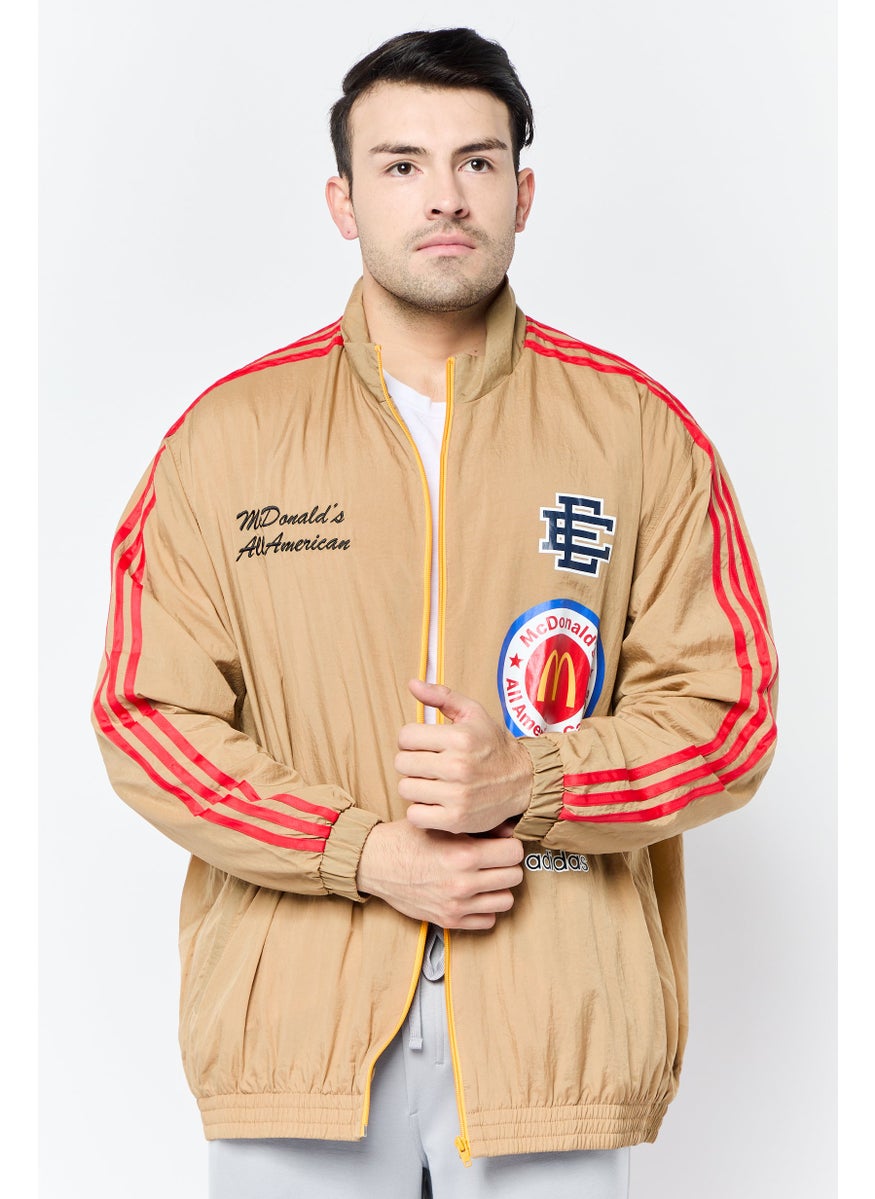 Men Sportswear Fit Long  Sleeves Outdoor jacket, Tan