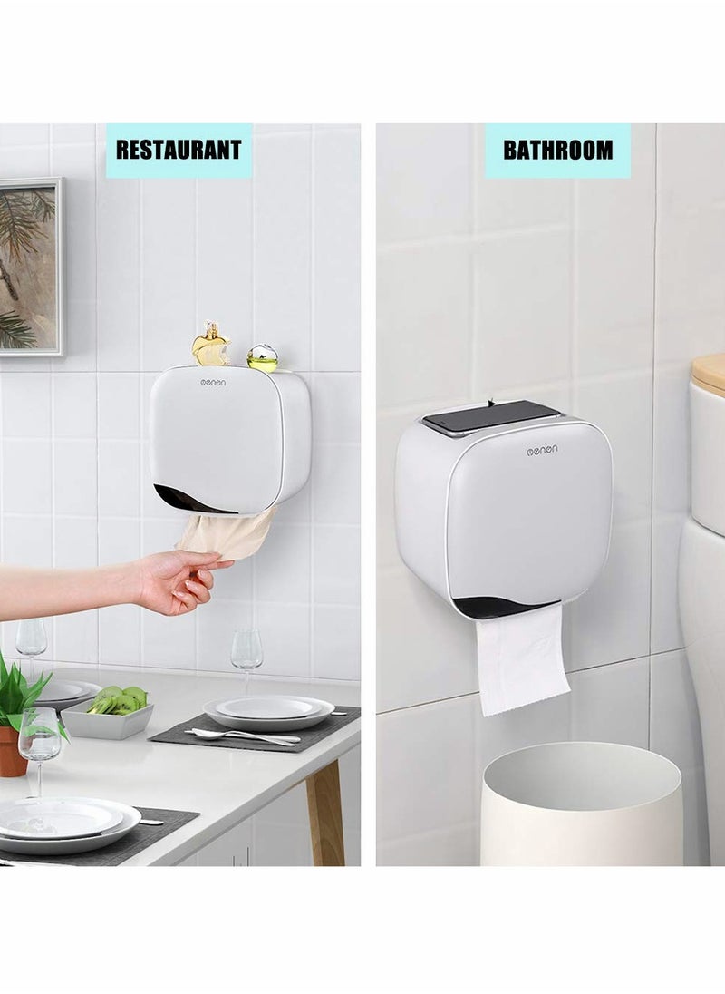 SYOSI - Menen Paper Towel Dispenser Wall Mounted Paper Towel Holder Dispenser Bathroom Toilet Tissue Dispenser Home Kitchen Paper Towel Dispenser - Image 1