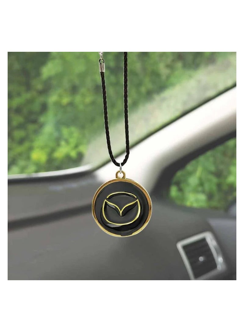 مازدا سيارة صغيرة سيارة الديكور سلسلة شعار سيارة مرآة معلقة قلادة معدنية مع مازدا 1 قطعة - Image 1