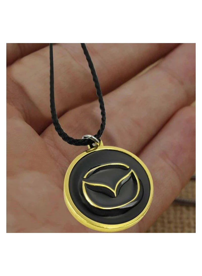 مازدا سيارة صغيرة سيارة الديكور سلسلة شعار سيارة مرآة معلقة قلادة معدنية مع مازدا 1 قطعة - Image 3
