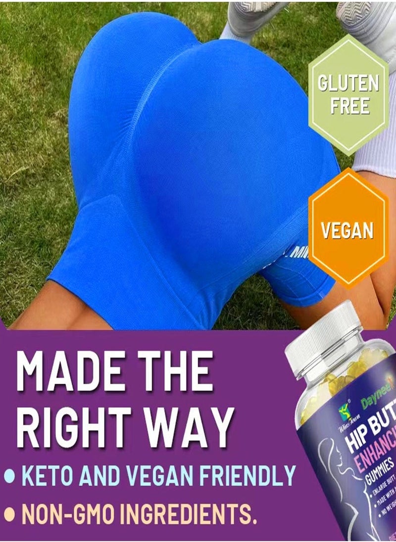 Daynee Hip  Enhancement Gummies Women Booty Gummies for Bigger  Support Gummies for Women Multivitamins 60 Count  - Image 4