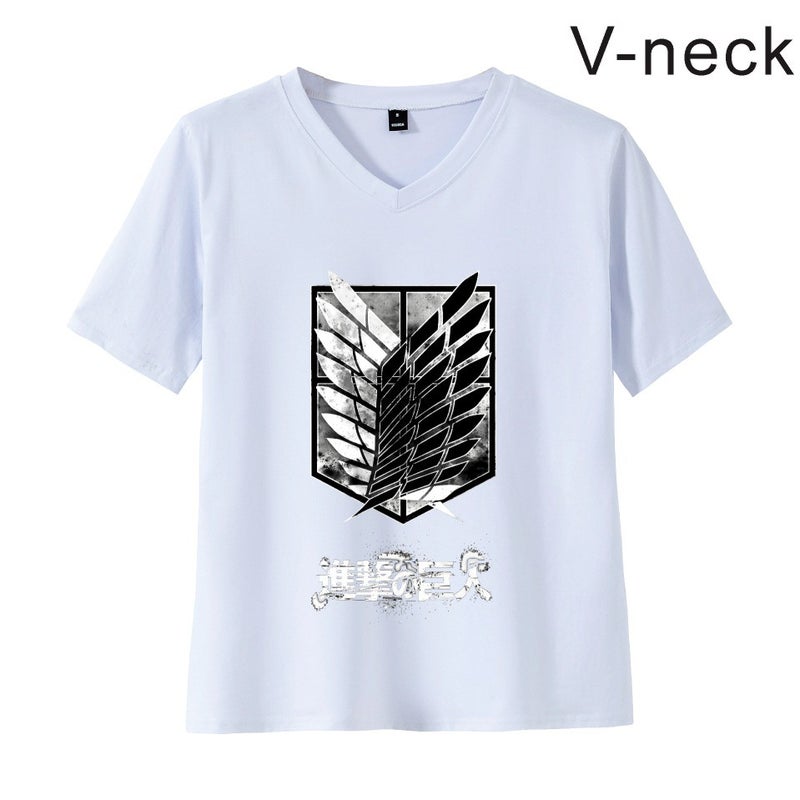 Attack Giant Attack On Titan Logo Couple Short Sleeve Men'S And Women'S Same T-Shirt Fashion Brand Summer - Image 1