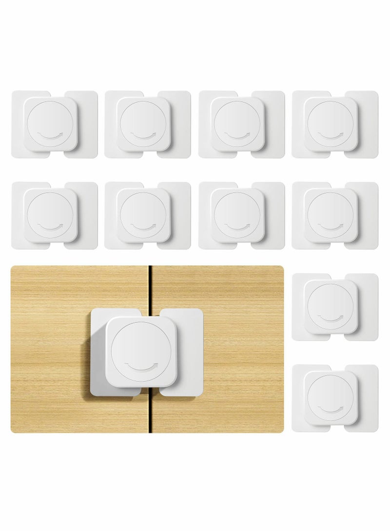 Captaintech 10Pcs Child Safety Cupboard Door Strap Locks - Baby Proofing Cabinet Locks for Kitchen Cabinets and Drawers, No Tools or Drilling Required for Easy Installation. - Image 1