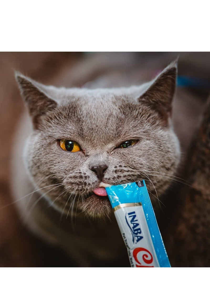 INABA Cat Creamy Adult Treat Chicken With Scallop Flavor 4x14g - Image 4