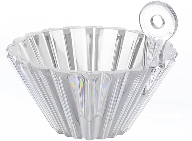 CAFEMASY Coffee Filter Paper Assistant - Clear Pour Over Paperweight Paper Filter Shape Retainer for V60 or Basket Coffee Filters Small Filling Funnel for Manual Coffee Grinder - Image 1