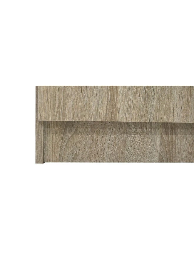 DANUBE HOME Supreme 1-Door Wardrobe With Mirror For Hanging Clothes Extra Sturdy Rack Storage Organiser Modern Design Space Saving Cabinets For Bedroom - French Sonoma Oak - Image 2