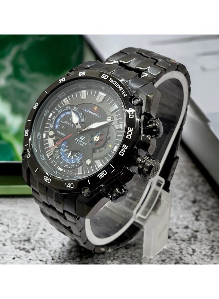 CASIO NEW CASIO EDIFICE MENS WATCH STAINLESS STEEL BLACK RED BULL EDITION EF-550-RBSP - Image 2