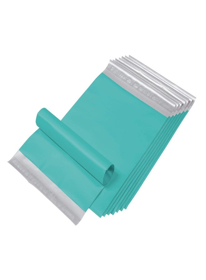 Quality Park Large Poly Mailers, 10 x 13 Lightweight Shipping Envelopes, Redi-Strip Peel Off Closure, Box of 100, Teal (QUA85765) - Image 1