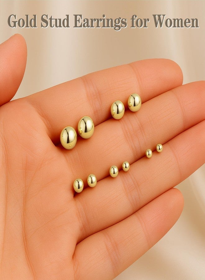 Obertis Sterling Silver Earrings for Women: Hypoallergenic 925 Sterling Silver Round Ball Stud Earrings for Women Multiple Piercing 5 Pairs Tiny Stud Earrings 2mm 3mm 4mm 5mm 6mm, 2mm 3mm 4mm 5mm 6mm - Image 5