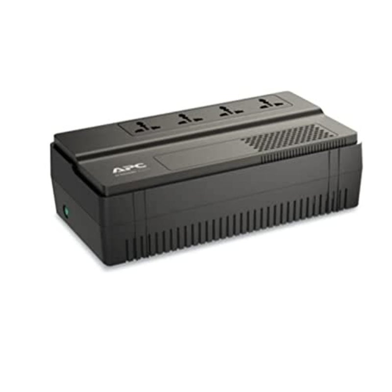 UPS سهل التركيب على الأرض/الجدار للاستخدام المكتبي، بلاستيك ABS، أسود، 650 فولت أمبير مع 4 منافذ عالمية - Image 5