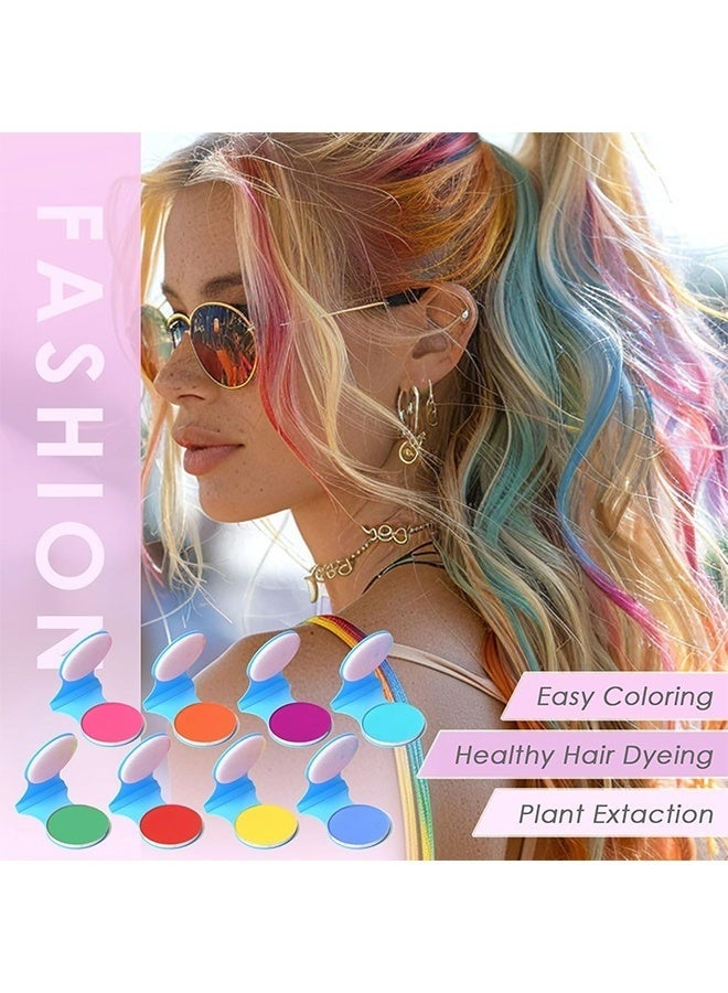 طباشير شعر مؤقت قابل للغسل بثمانية ألوان، مناسب للفتيات والأطفال والكبار، لصبغ الشعر وتزيينه، وللمناسبات الرياضية، وأعياد الميلاد، والحفلات التنكرية، والمهرجانات، وحفلات تصفيف الشعر، وغيرها. - Image 2