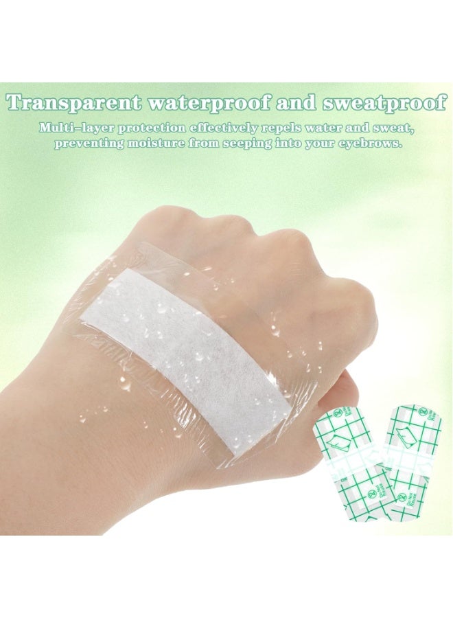 2-Box Eyebrow Covers, Plastic Eye Shield for Eyebrows, Waterproof Eyebrow Cover for Shower, Tattoo Protection Aftercare, Tattoo Protection Film(1.41x3.22) - Image 4